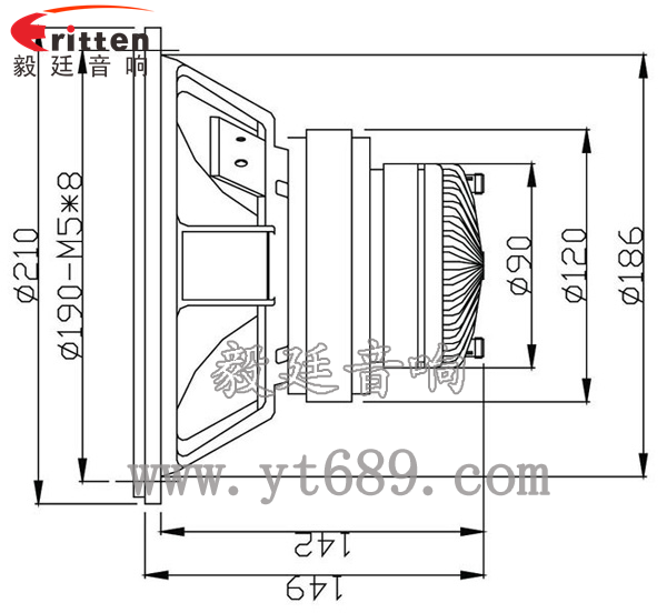 3寸20W全频HiFi音箱喇叭成品图